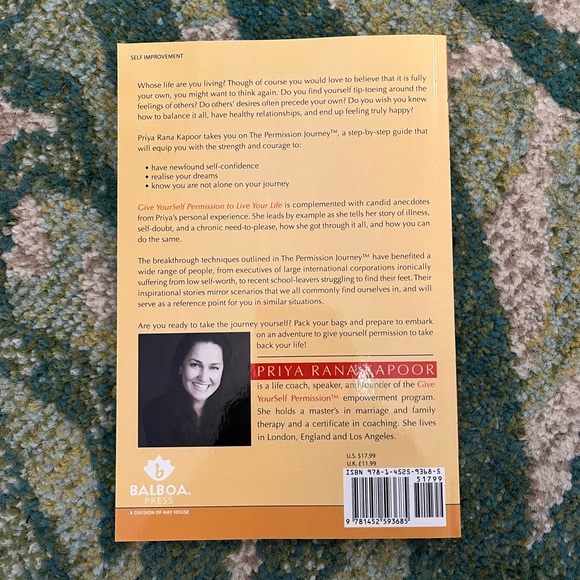 Give Yourself Permission To Live Your Life - Book w/author signature - Picture 2 of 2